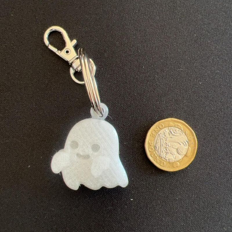 Glow in the Dark Ghost Keychain - Image 4